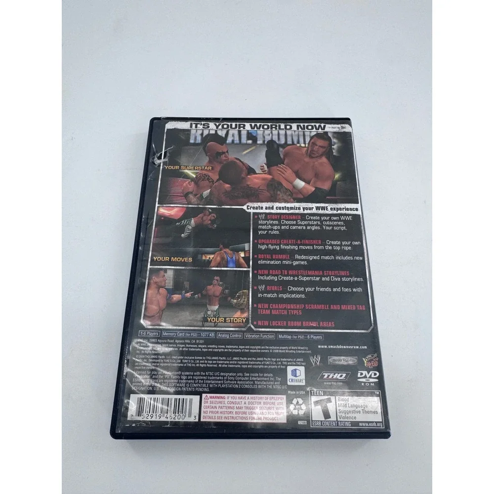THQ WWE SmackDown vs Raw‎ 2010 Sony PlayStation 2 PS2 Complete